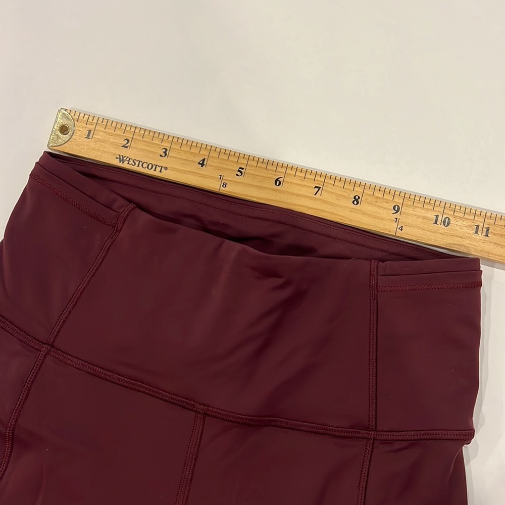lululemon fast and free red merlot High-Rise Pant with
Pockets 25" NWOT - Picture 8 of 11